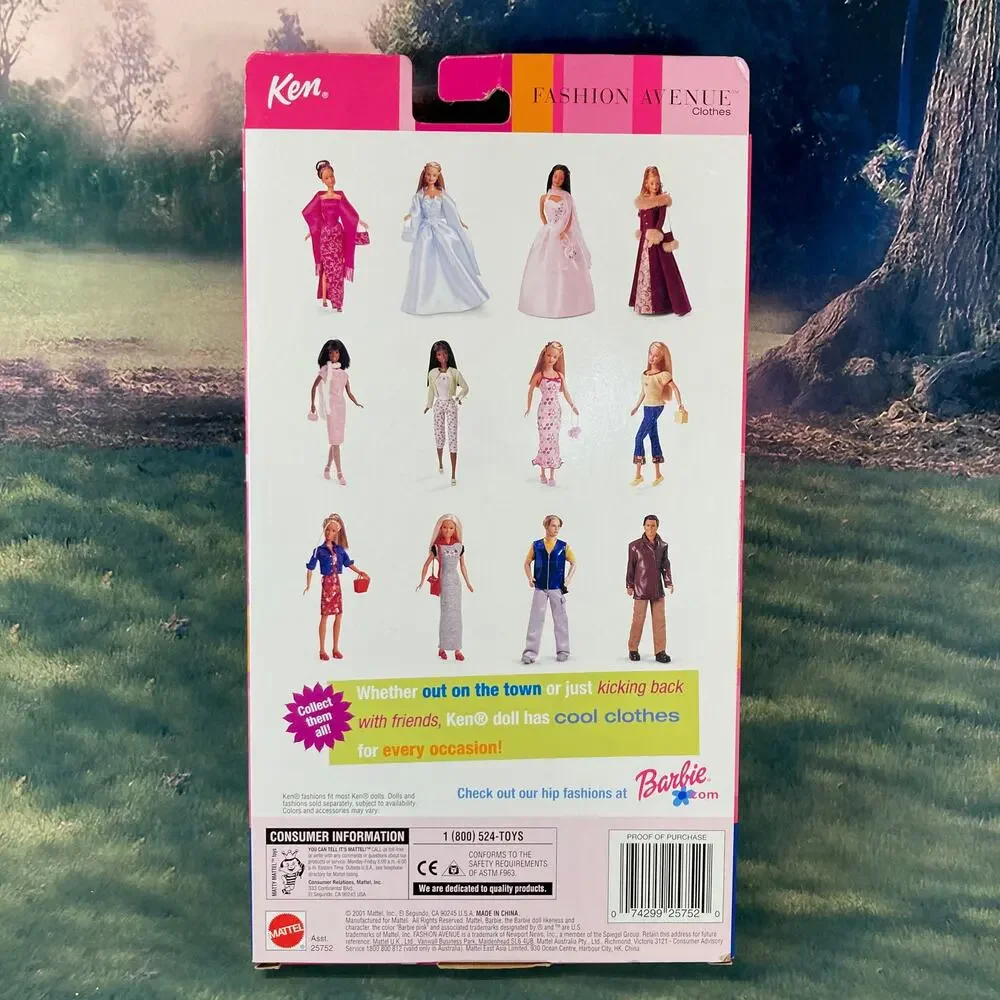 Y2K Mattel Barbie Fashion Avenue Hey Romeo Ken Khaki Pants OF #25752 (2001) NRFB